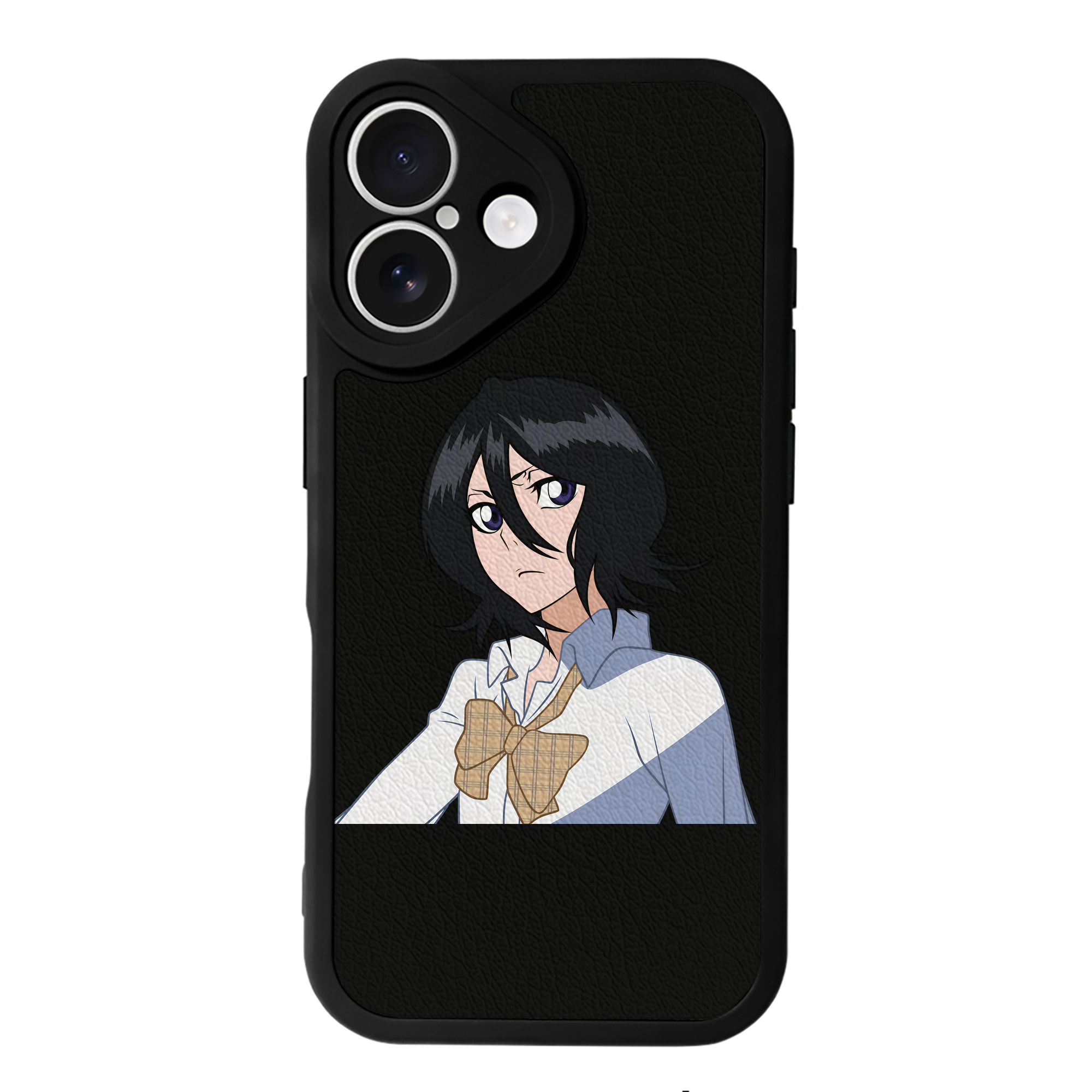 （画像用） ブリーチ 朽木ルキア BLEACH Kuchiki Rukia 【iPhone 16シリーズ対応】シリコンスマホケース（レザー調） 材質：シリコン